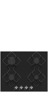 PLAQUE CHAUFFANT 4F VERRE NOIR 60/60-FFD